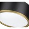 Z-Lite Arlo 2 Light Flush Mount, Matte Black & Rubbed Brass 2303F2-MB-RB - alternate 6